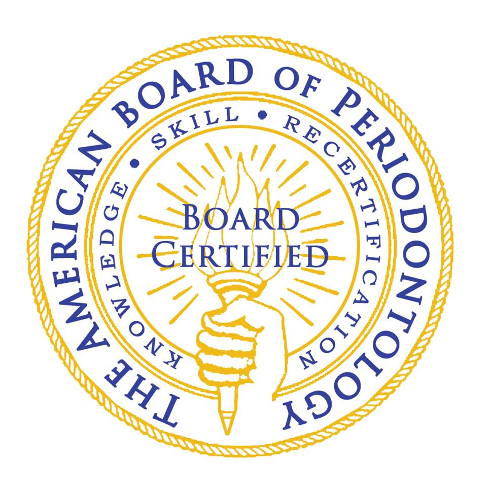 Diplomate of the American Board of Periodontology seal